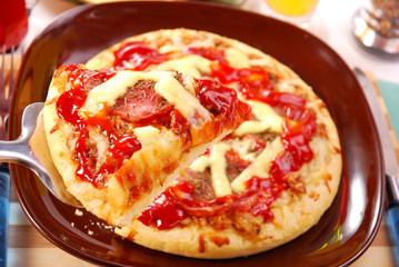 portion of the pizza