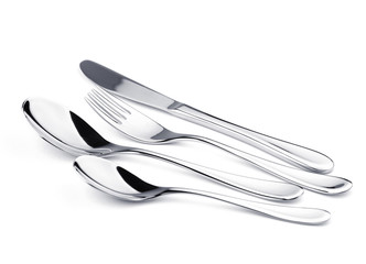 Silverware set - fork, knife, and two spoons