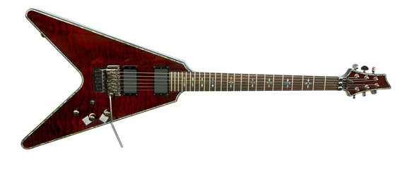 red electric guitar