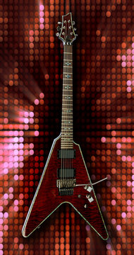 glam rock electric guitar