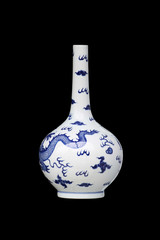 chinese blue and white vase