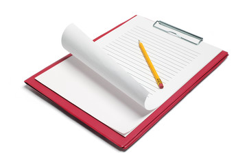 Clipboard with Papers and Pencil