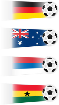 Soccer World Cup Group D Teams  clipart (other groups availabel)
