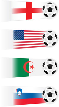 Soccer World Cup Group C Teams  clipart (other groups availabel)