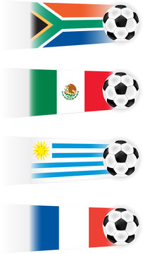 Soccer World Cup Group A Teams  clipart (other groups availabel)