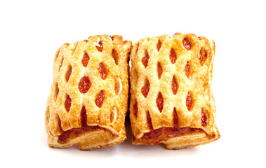 Puff cookies with jam