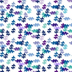 Seamless puzzle pattern