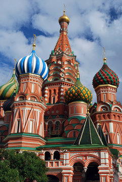Face &agrave; Saint Basile &agrave; Moscou