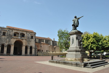 columbus and cathedral, santo domingo