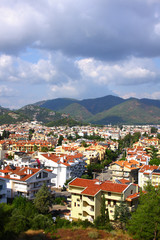 Naklejka na ściany i meble The popular resort city of Marmaris in Turkey