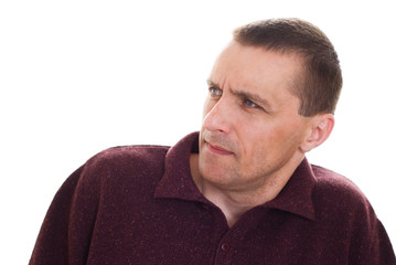 man on a white