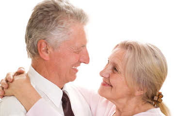 happy elderly couple