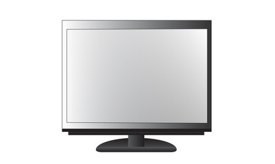 Realistic illustration of display isolated over white