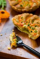apricot and pistachio  tart