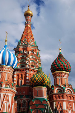 Bulbes de Saint-Basile &agrave; Moscou