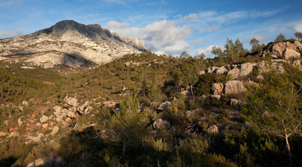 Mont Sainte Victoire in Provence, France