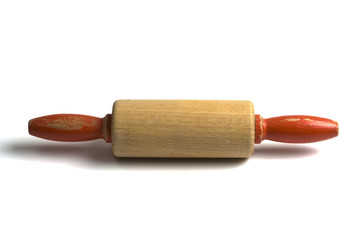 Rolling pin isolated on white