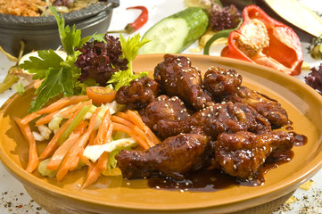 Grilled chicken legs mexican style