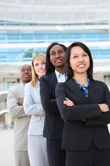 Obraz premium Diverse Attractive Business Team