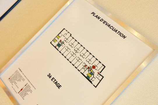 plan d'&eacute;vacuation