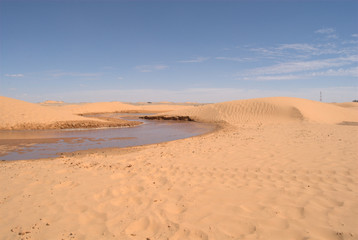 Fototapeta na wymiar Wasser in der Wüste
