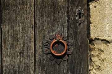 Door knob and keyhole