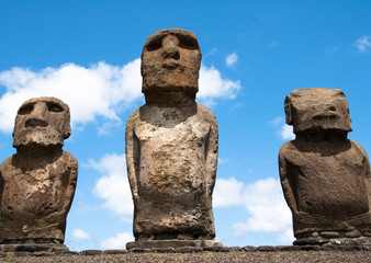 Moais in Ahu Tongariki