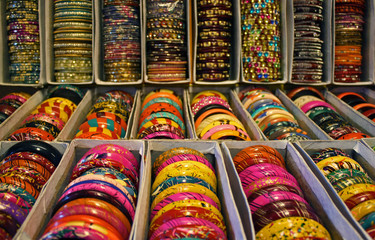 Colorful Indian bangles