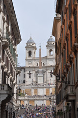 Fototapeta na wymiar Piazza di Spagna, Rzym