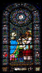 Religious stained glass window - 23144173