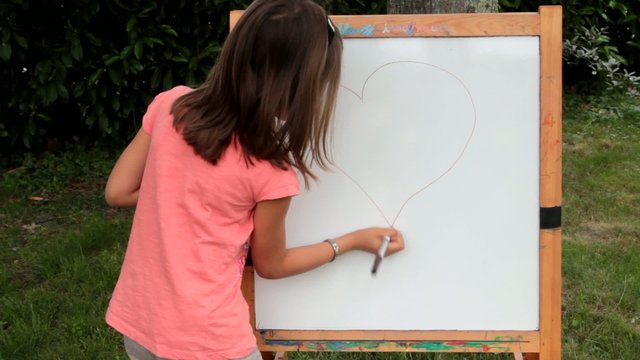 dessiner un grand coeur expressif