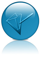 Meinung Beschreibung Button blue mirror