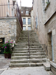 Fototapeta na wymiar escaliers à Clamecy, France