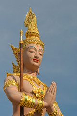 Obraz premium statue guardian deity