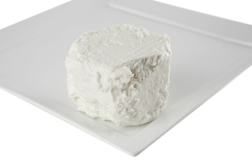 light cheese on plate