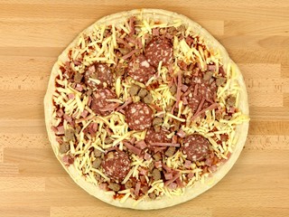 Uncooked Fresh Pizza