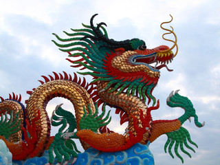 Chinese dragon statue