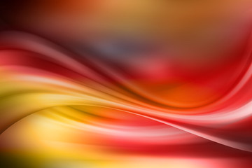 Abstract yellow and red flowing lines background