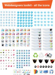 Webdesigners toolkit - all the icons