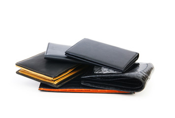 Wallet isolated on the white background
