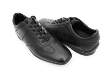 Male shoes isolated on the white background