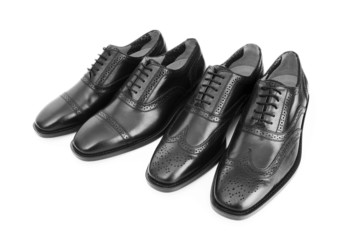Male shoes isolated on the white background
