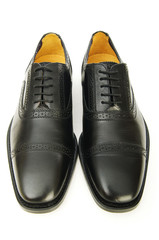 Male shoes isolated on the white background