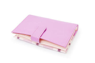 Wallet isolated on the white background