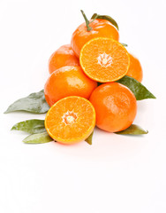 fresh mandarin fruits