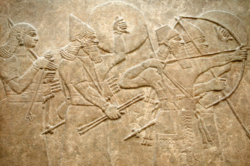 Assyrian 8th century BC relief