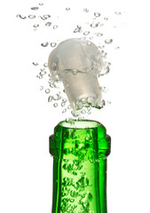 champagne in the bottle