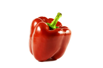 Red pepper isolated on white background