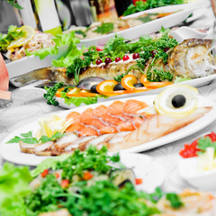 served table