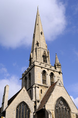 Fototapeta na wymiar tower of church from Cambridge